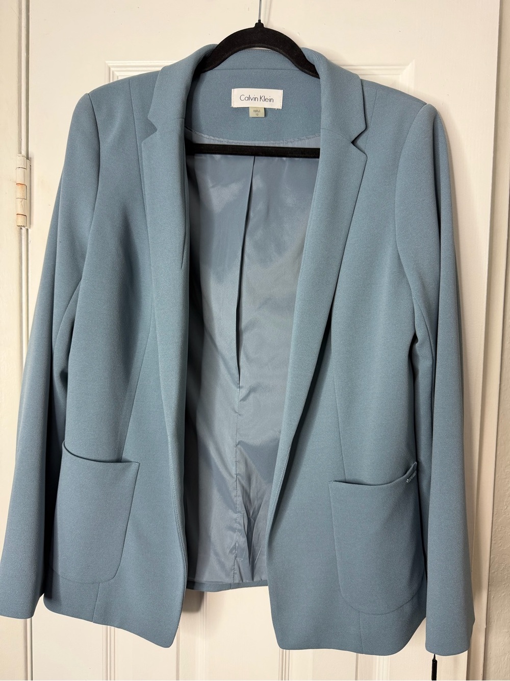 Calvin Klein Dusty Blue Tailored Blazer